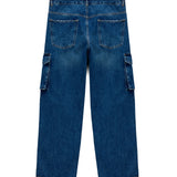 Kargo Cepli Jean – Donuk Mavi